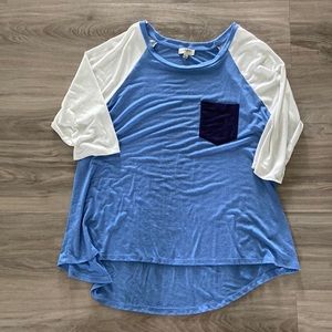 Blue & White Tee Shirt